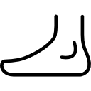 foot-side-view-outline